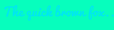 Image with Font Color 00E6F2 and Background Color 07FEBD